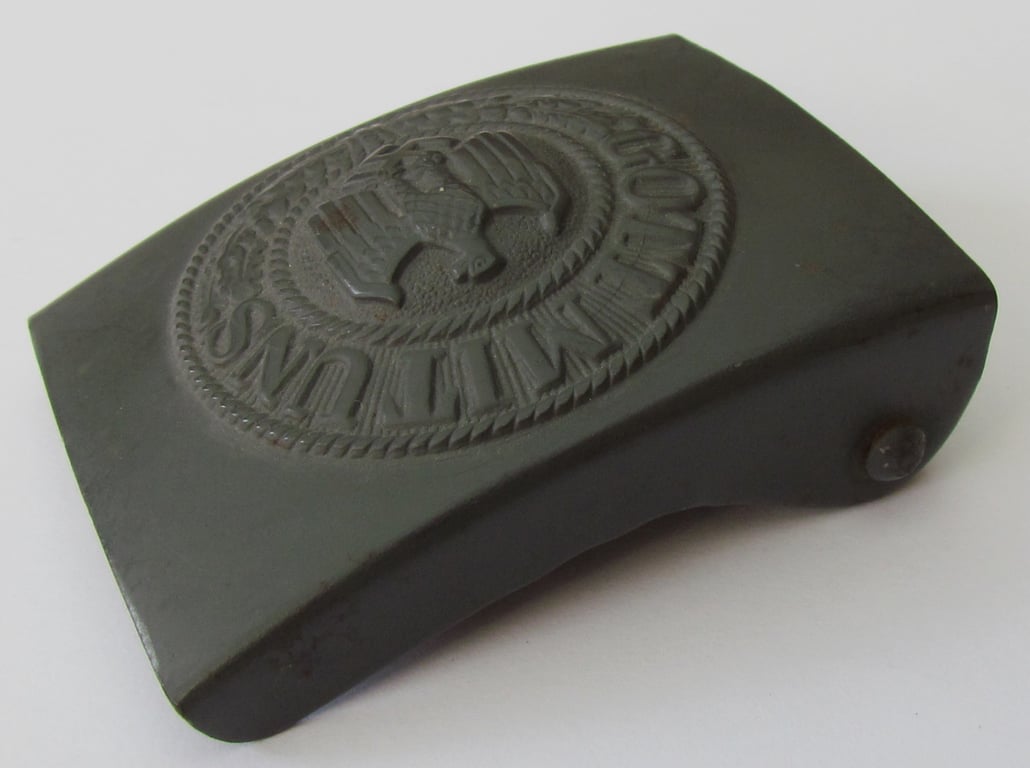 Wehrmacht Heer Late War Steel Belt Buckle – Excellent Condition