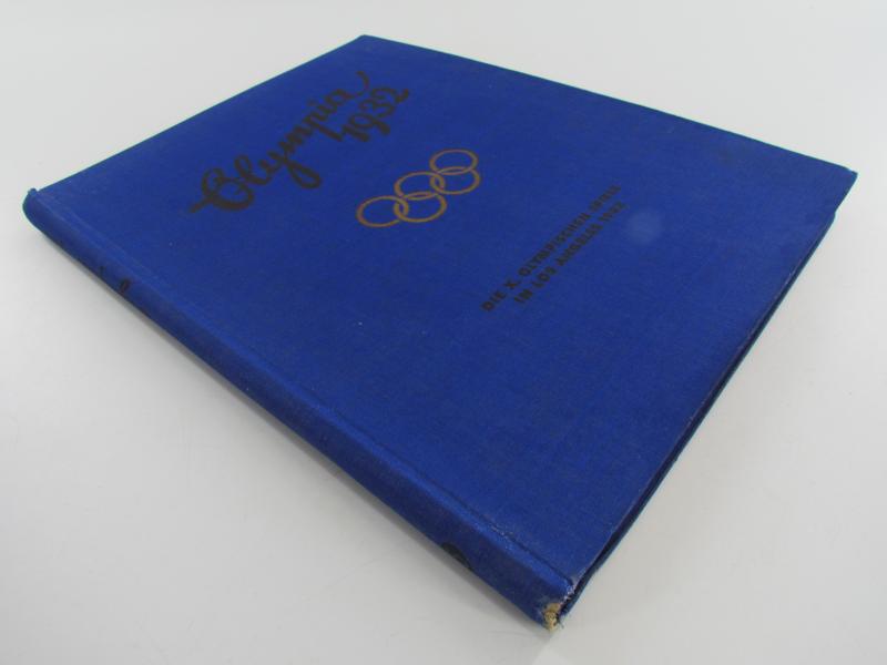 Olympia 1932 Hardbound Book Olympics Results