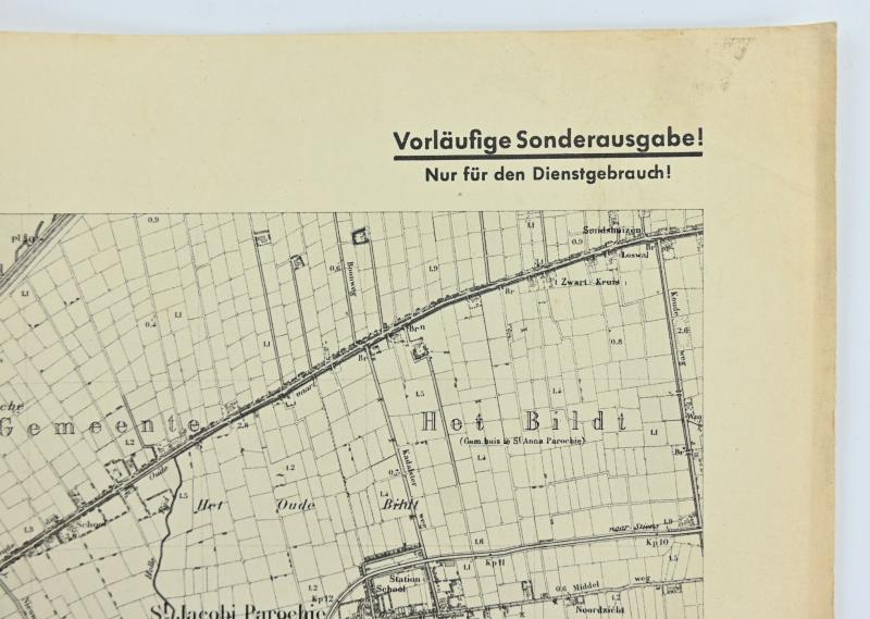 German Mapcard of 'Minnertsga' Holland