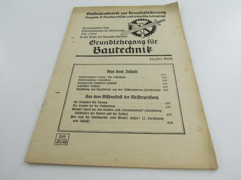 Soldatenbriefe zur Berufsförderung. Grundlehrgang