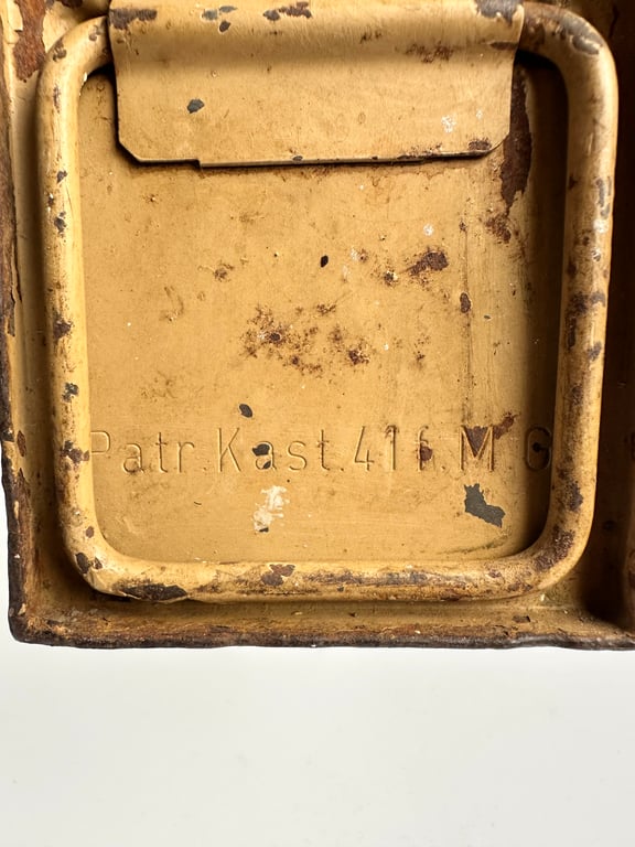 Mg 34/42 "Tan"Patronenkasten 41 with flat lid ( rare)