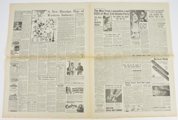 British WW2 Newspaper News Chronicle 7 November 1941