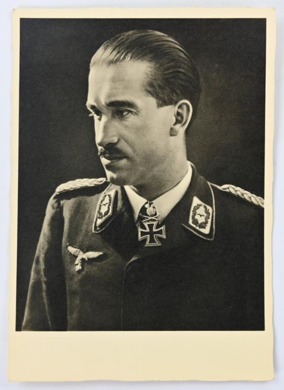 German Portrait Picture 'Generalmajor Galland'