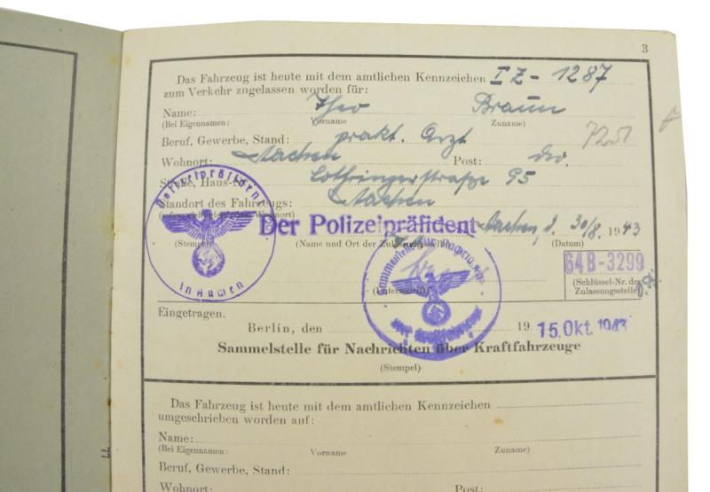 German Vehicle Registration Form