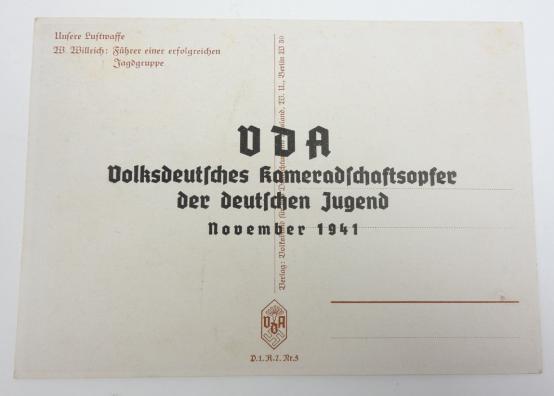 German "Willrich" Type postcard "Jagdgruppe Fuhrer"