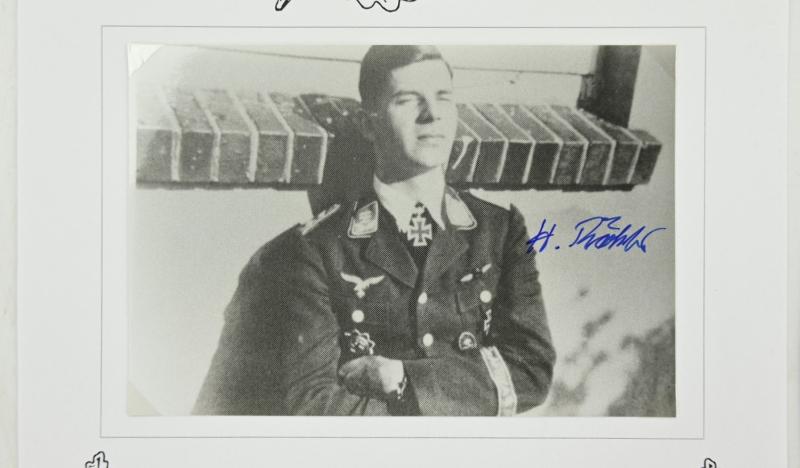 Signature of Luftwaffe KC Recipient 'Heinz Rökker'