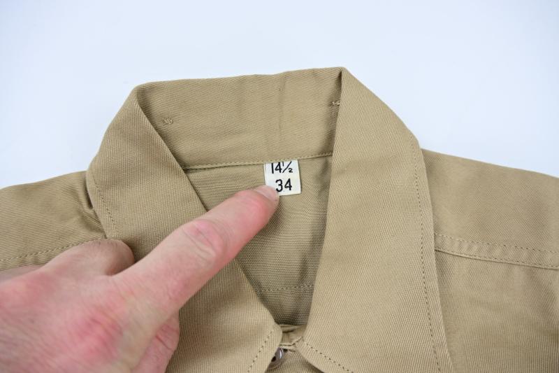 US WW2 Cotton Khaki Shirt