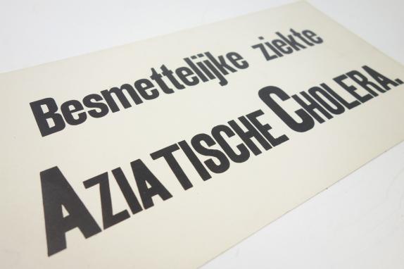 Dutch WW2 Hospital Disease Sign