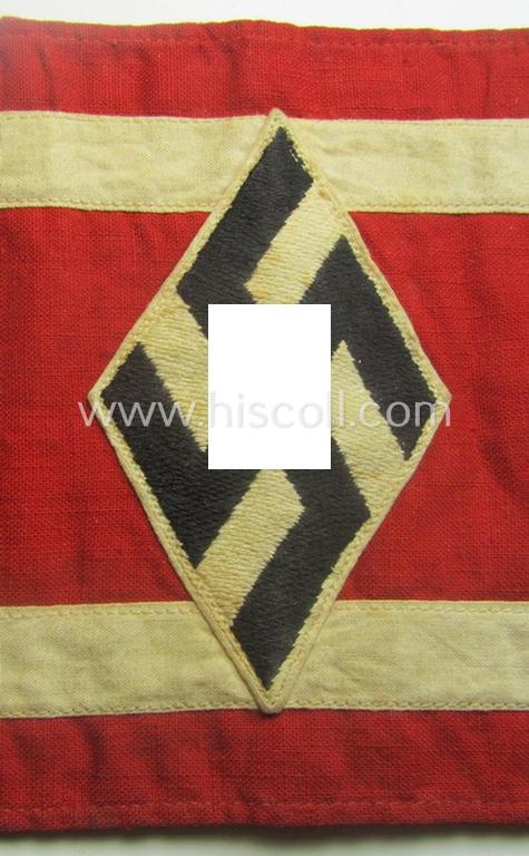 'NS-Studentenbund' (ie. N.S.B.O.- or national-socialist students'-league) armband (ie. 'Armbinde') being a just moderately used example that comes in a wonderful condition