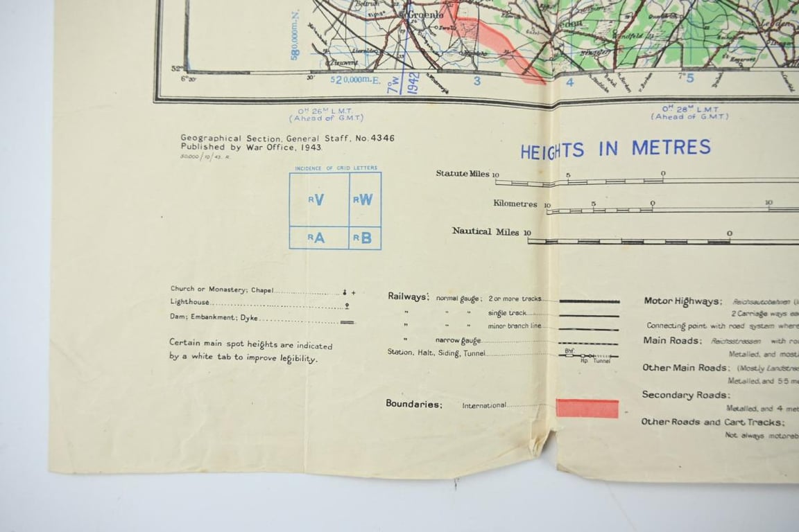 British WW2 Roapmap Osnabruck Germany