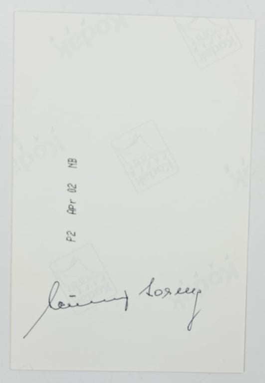 Signature of Wehrmacht Heer KC Recipient 'Lorenz Neumayr'