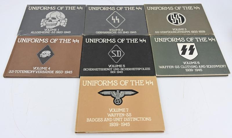 COllector's book Serie "Uniforms of the SS,Volume 1 till 7''