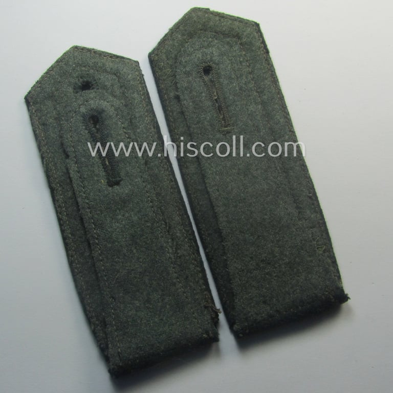 Fully matching pair of WH (Heeres), early- (ie. pre-) war-period, 'M36'-pattern (pointed-styled-) and generic-pattern, 'cyphered' NCO-type shoulderstraps as was intended for an: 'Unteroffizier des Infanterie-Rgts. 159'
