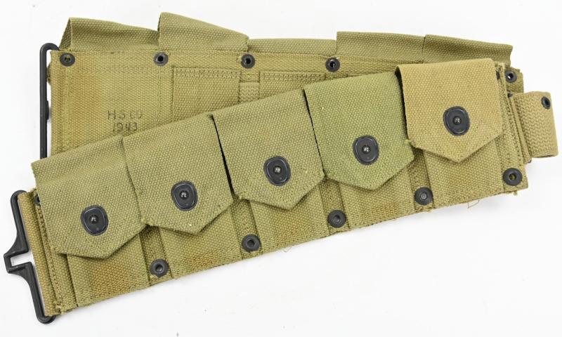 US WW2 M1 Garand Ammo Belt 1943