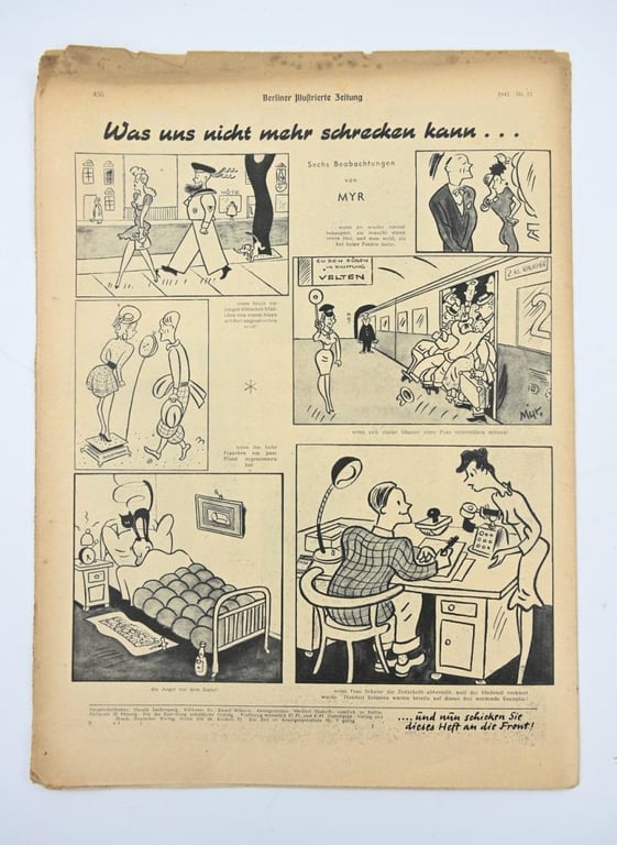 German Berliner Illustrierte Zeitung Newspaper 1942