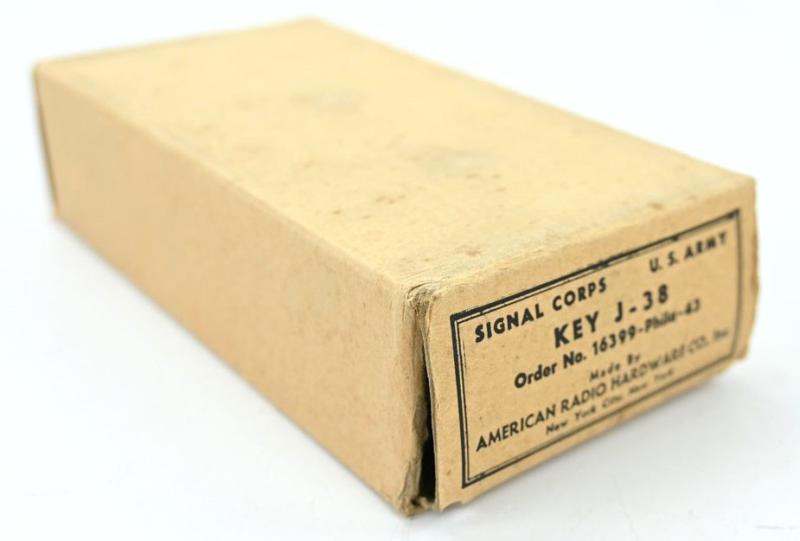 US WW2 Signal Corps Morse Key J-38 in Box