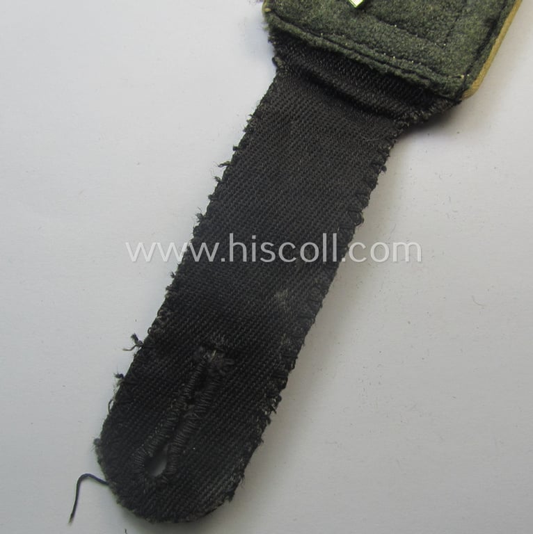 Single, Waffen-SS NCO-type shoulderstrap: 'SS-Hauptscharführer' who served within the: 'SS-Infanterie-Trpn.'