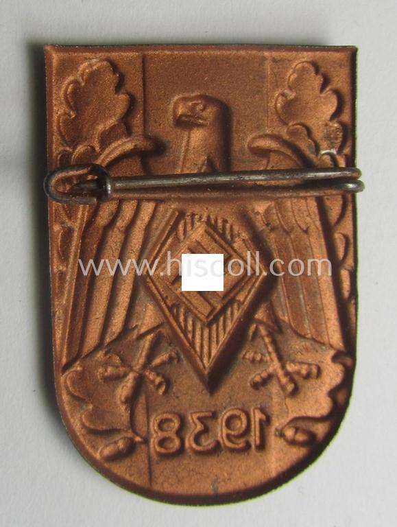 HJ- (Hitlerjugend-) ie. WHW-related day-badge (ie. 'tinnie') dated: '1938'