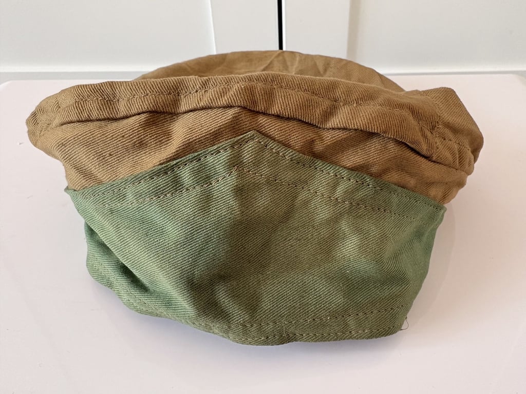 VERY RARE BRITISH WWII FEMALE MUNITIONS WORKERS HEAD-DRESS. CANARY GIRLS.