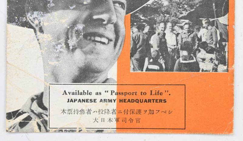Japanese WW2 Propaganda Leaflet 'Hello Chaps!'