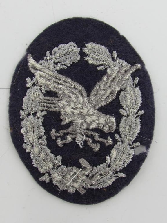 Luftwaffe Radio Operator & Air Gunner Cloth Badge