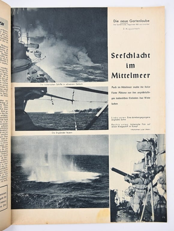 German Magazine 'Die Neue Gartenlaube' 21 August 1940