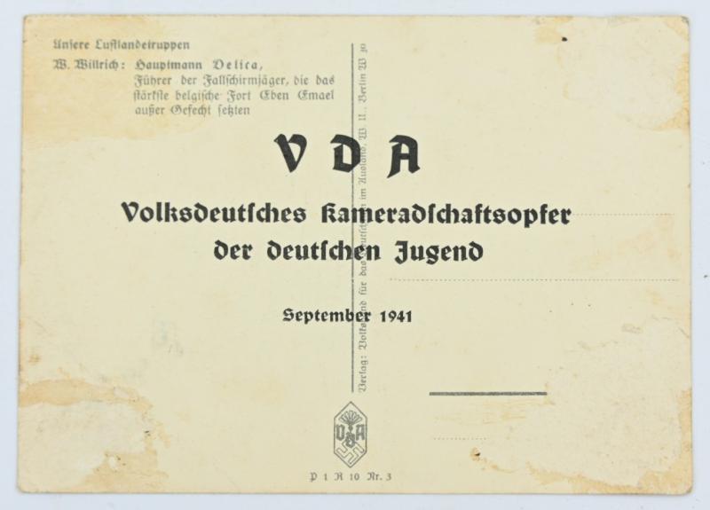 German Postcard of Hauptmann Delica