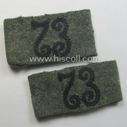 Pair of WH (Heeres) 'Pioniere'-related, so-called: regimental shoulderstrap-'slip-ons'...