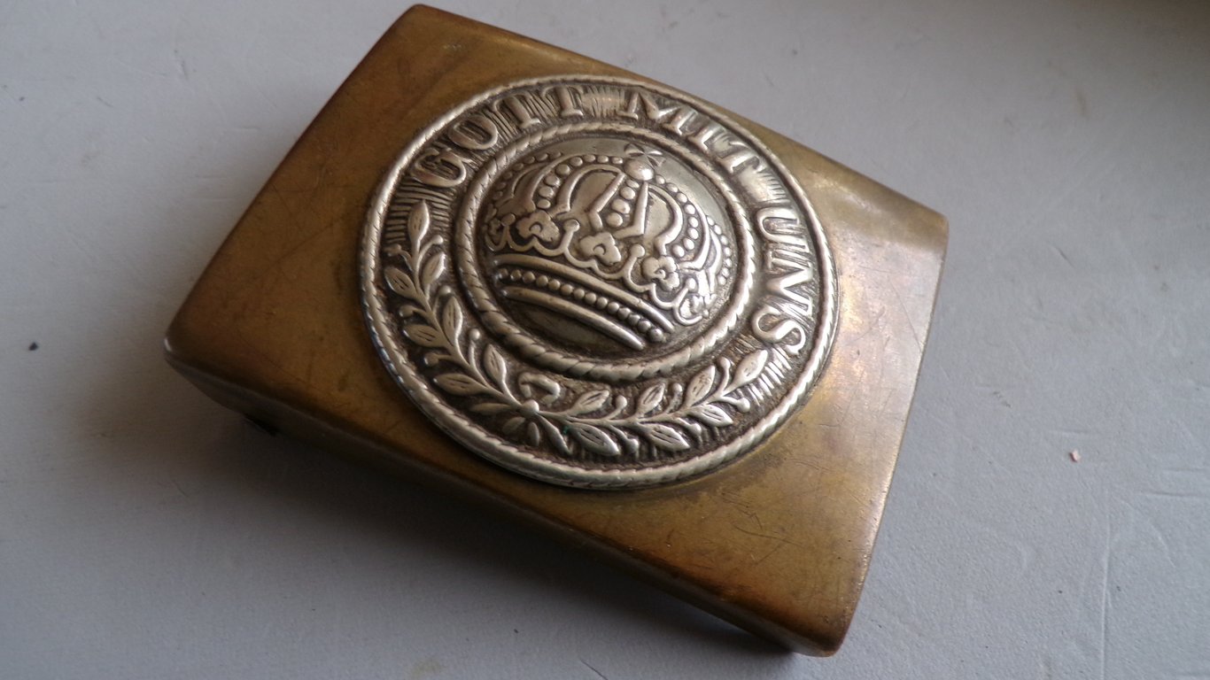 Imperial WWI Brass buckle and belt