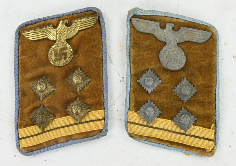 German NSDAP Collar Tab Set 'Hauptgemeinschaftsleiter'