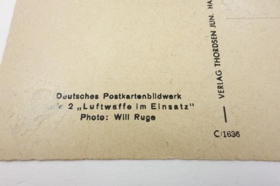German Postcard Heinkel HE 111 Bomber