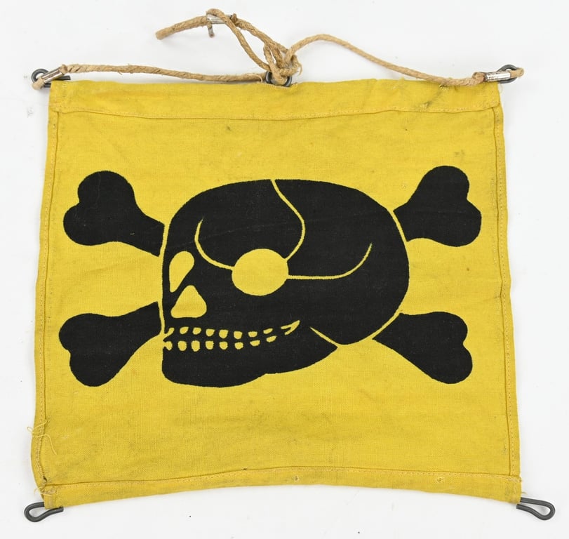 German WH Mine/Gas Warning Flag