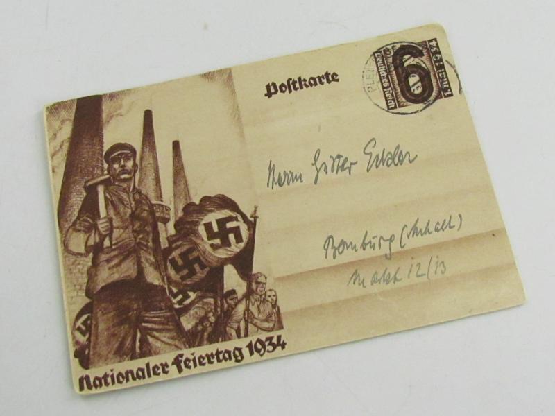 (Postcard) Nationaler Feiertag 1934