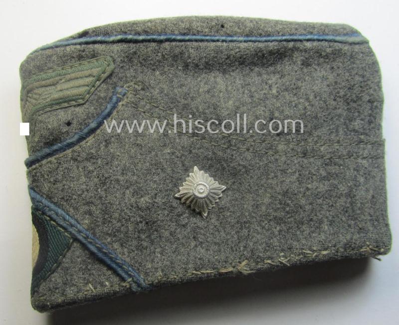 Interesting, period wallet (ie. 'Geldbörse') that takes the format of a smaller-sized, WH (Heeres) ie. 'Nachschub'- (or: transport-) related side-cap (ie. 'Schiffchenmütze')