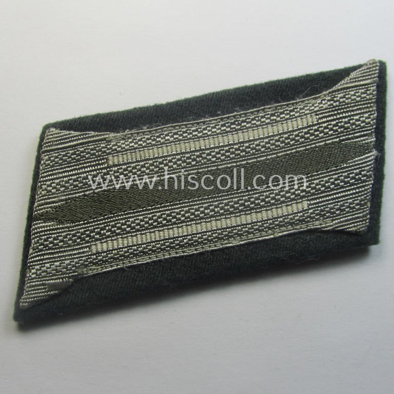 Rarely seen - and fully matching! - pair of larger-sized- and very early-period- (ie. 'Reichswehr'-era), WH (Heeres) EM-type collar-tabs (ie. 'Einheitskragenspiegel' as was intended for a: 'Soldat der Infanterie-Trpn.'