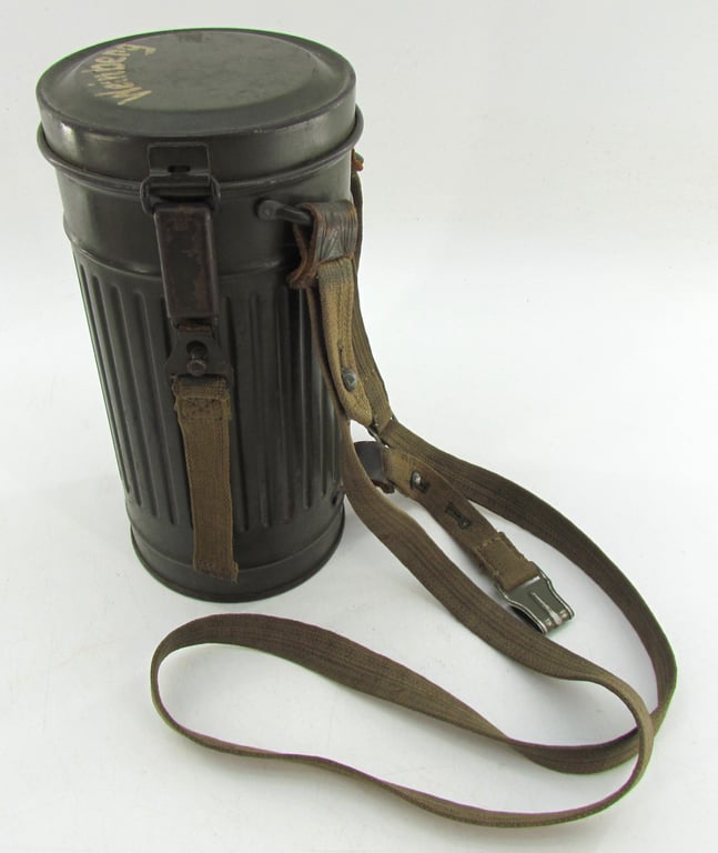 Wehrmacht Gas Mask Cannister , Complete Set -1938