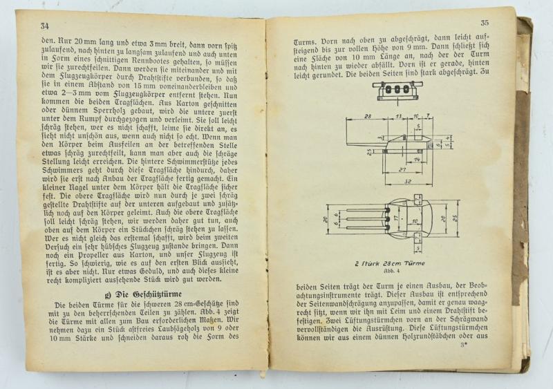 German Third Reich Era Booklet 'Panzerschiff Deutschland'