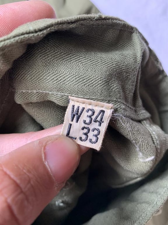 U.S. Combat HBT  Tunic and Trousers 1942-1943