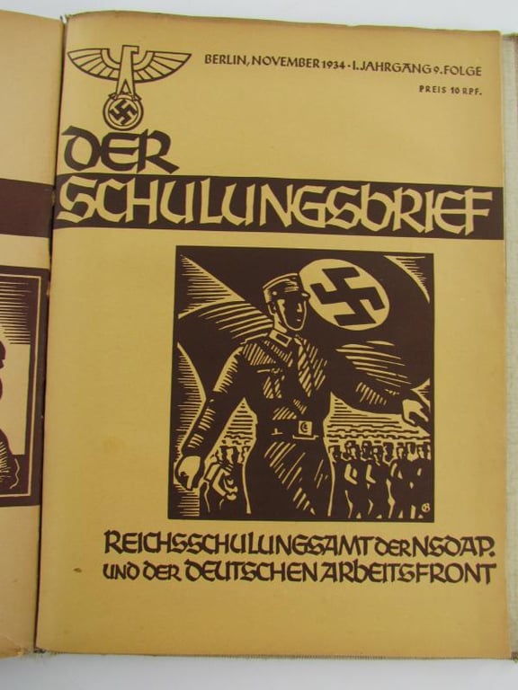 NSDAP Magazine Der Schulungsbrief 1934 In Original Binder