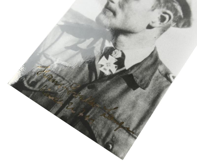 Signature of Kriegsmarine KC-OLC Recipient 'Hans-Günther Lange'