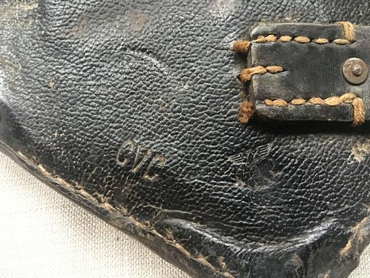 German Folding Shovel with Carrying Case, 1st Model