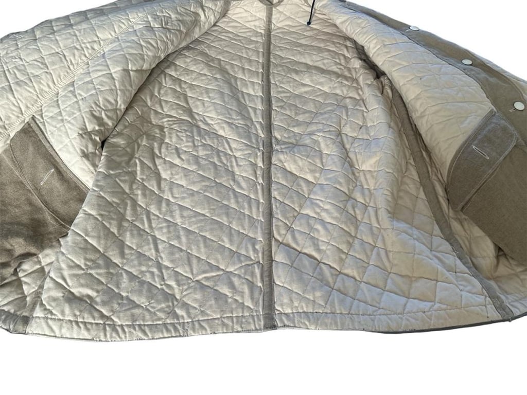 Luftwaffe Fallschirmjäger Squere Guilted Winter Parka in Stone Mint Condition