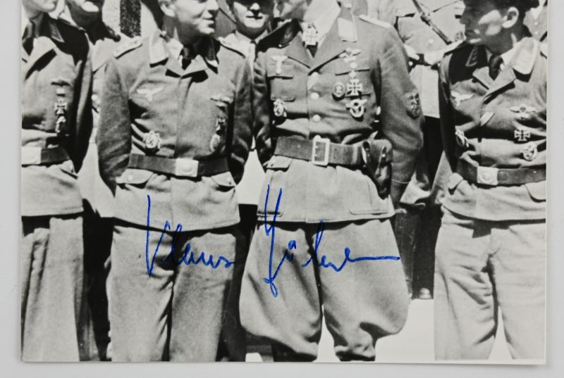 Signature of Luftwaffe KC Recipient 'Klaus Häberlen'