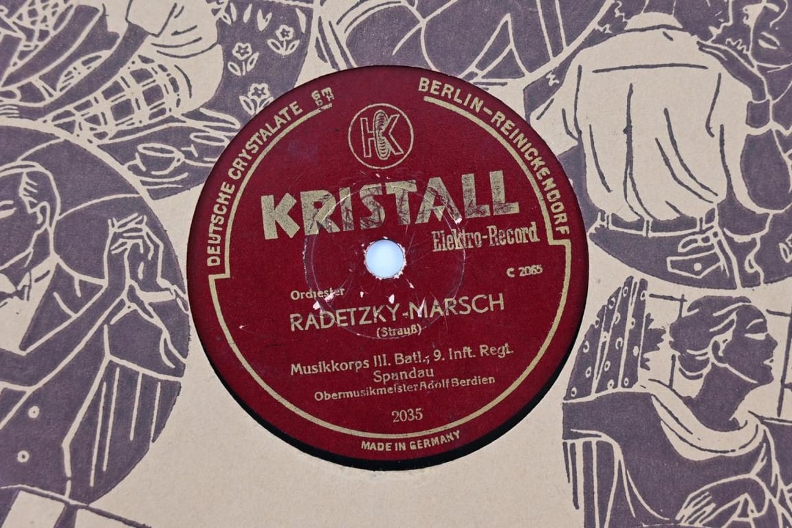 German Third Reich Era Music Record 'Infantry Regiment Spandau'