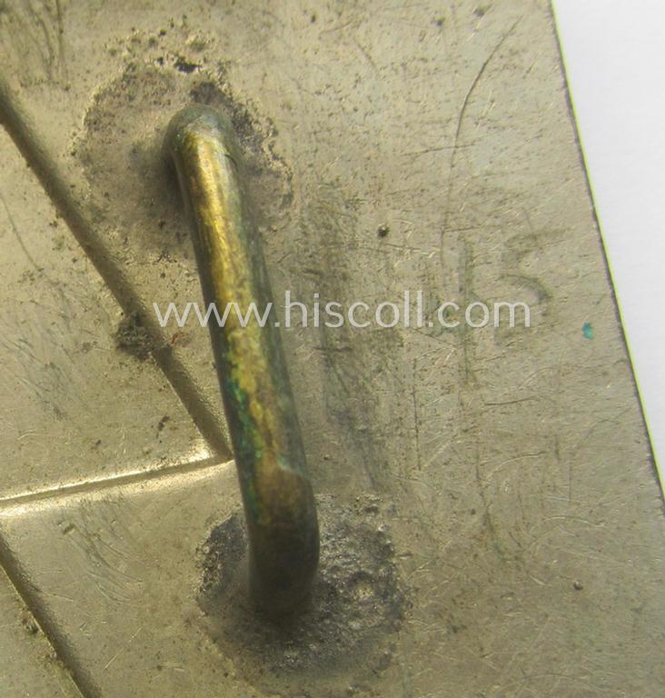 DJ (ie. 'Deutsches Jungvolk') silver-coloured- (ie. typical nickle-chromed) belt-buckle (ie. 'Koppelschloss') being a non-maker-marked example that comes in a just moderately used- ie. truly worn, condition