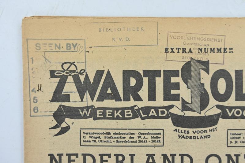 Dutch SS Magazine 'De Zwarte Soldaat' 1942
