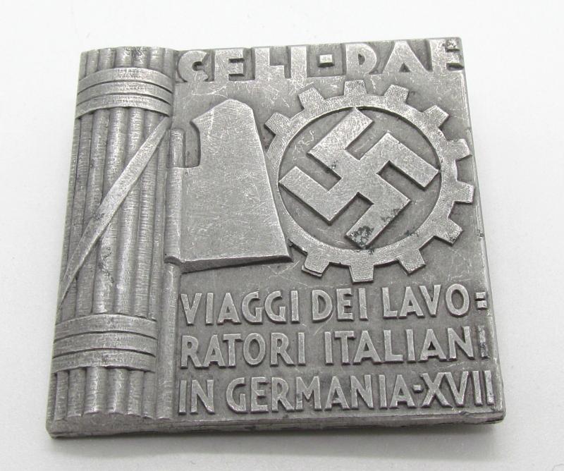 Italy, An Italian Workers In Germany Commemorative Badge By V.e. Boerie