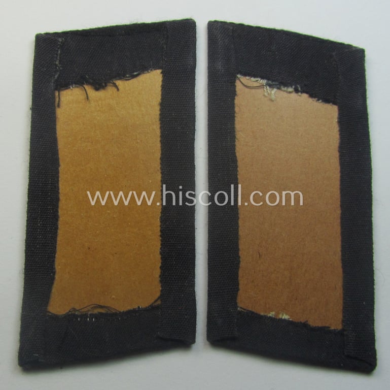 Pair of RAD (ie. 'Reichsarbeitsdienst') EM-type collar-tabs (being of the second pattern as was used in the period between 1936-41) as was intended for a: 'RAD-Obervormann'