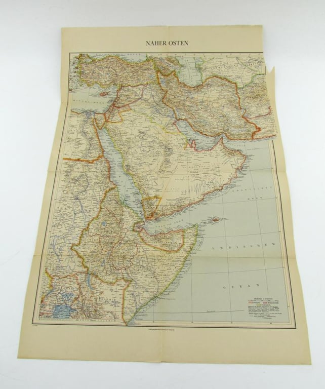 Wehrmacht map of the Middle East 1941