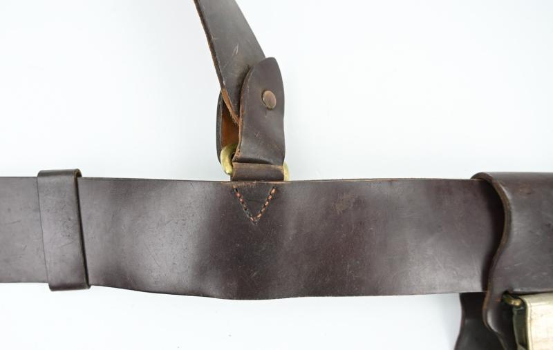 US WW2 Sam Brown Belt Set